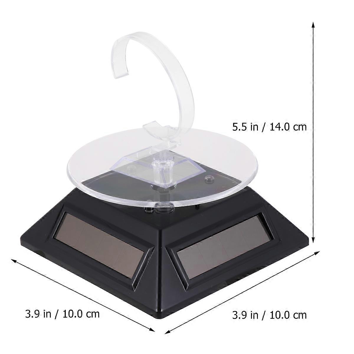 Solar Display Holder Rotating Platform with Light for Display Use 1Pcs
