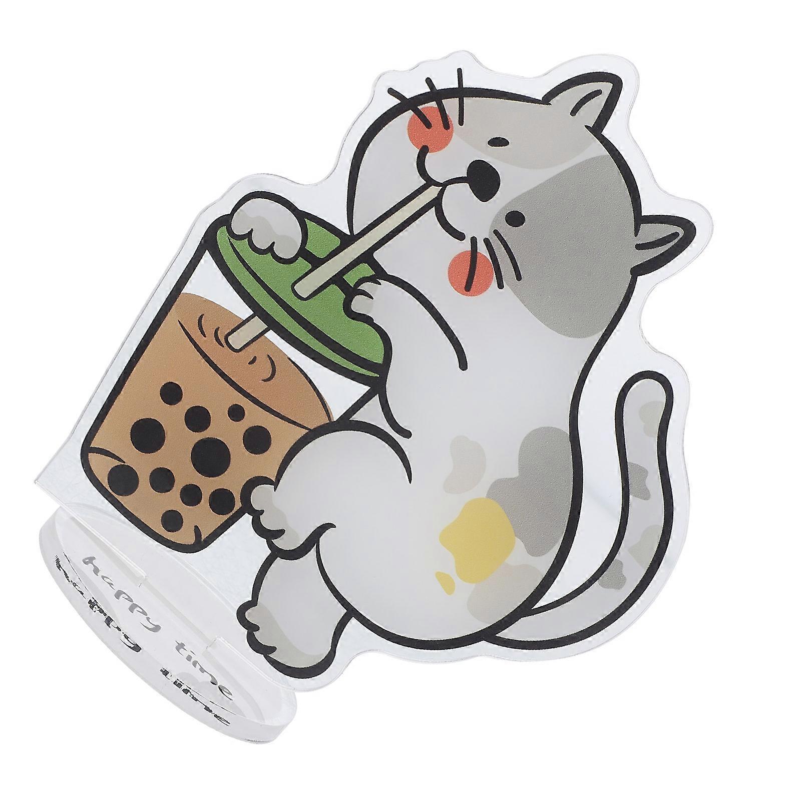 Memo Clamps Cat Design Acrylic Note Holder for Holding 2Pcs