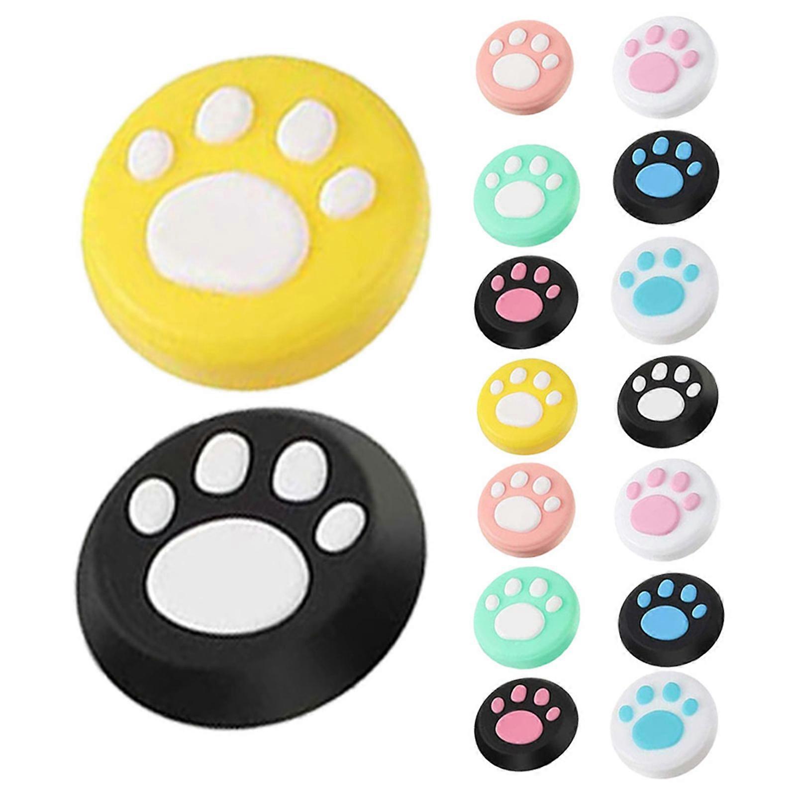 Silicone Joystick Cover with Cat Paw Pattern Protector 16Pcs Pack