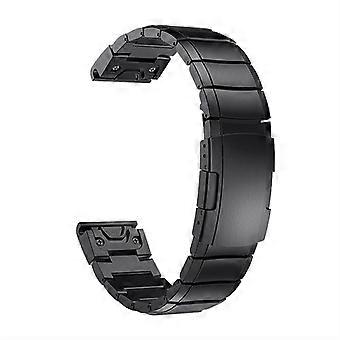 Watch Band for Garmin Fenix 7S 20mm Stainless Steel Preto Strap Quick Release Replacement