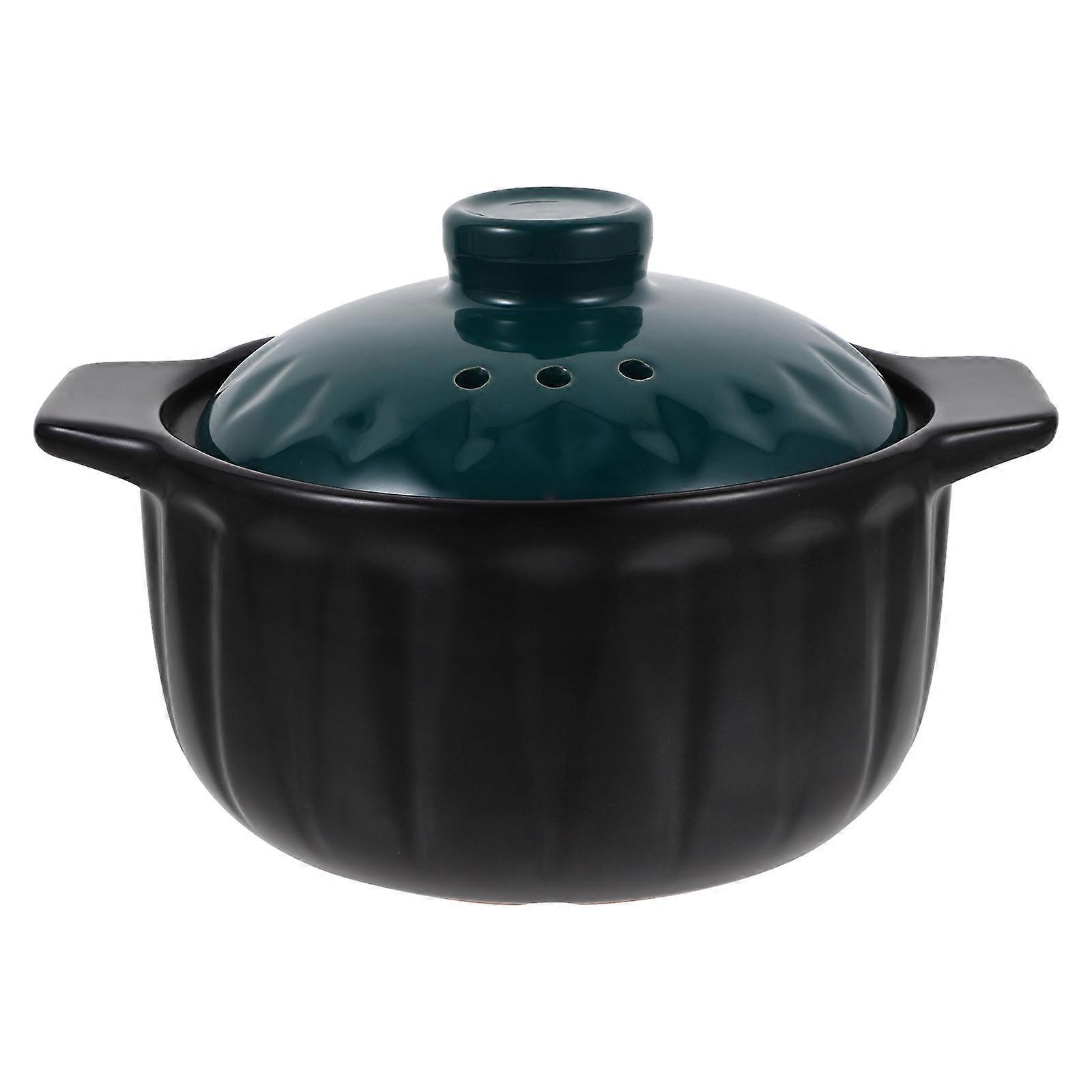 Ceramic Stew Pot for Cooking 1Pcs Practical Ceramic Pot with Lid Assorted Color