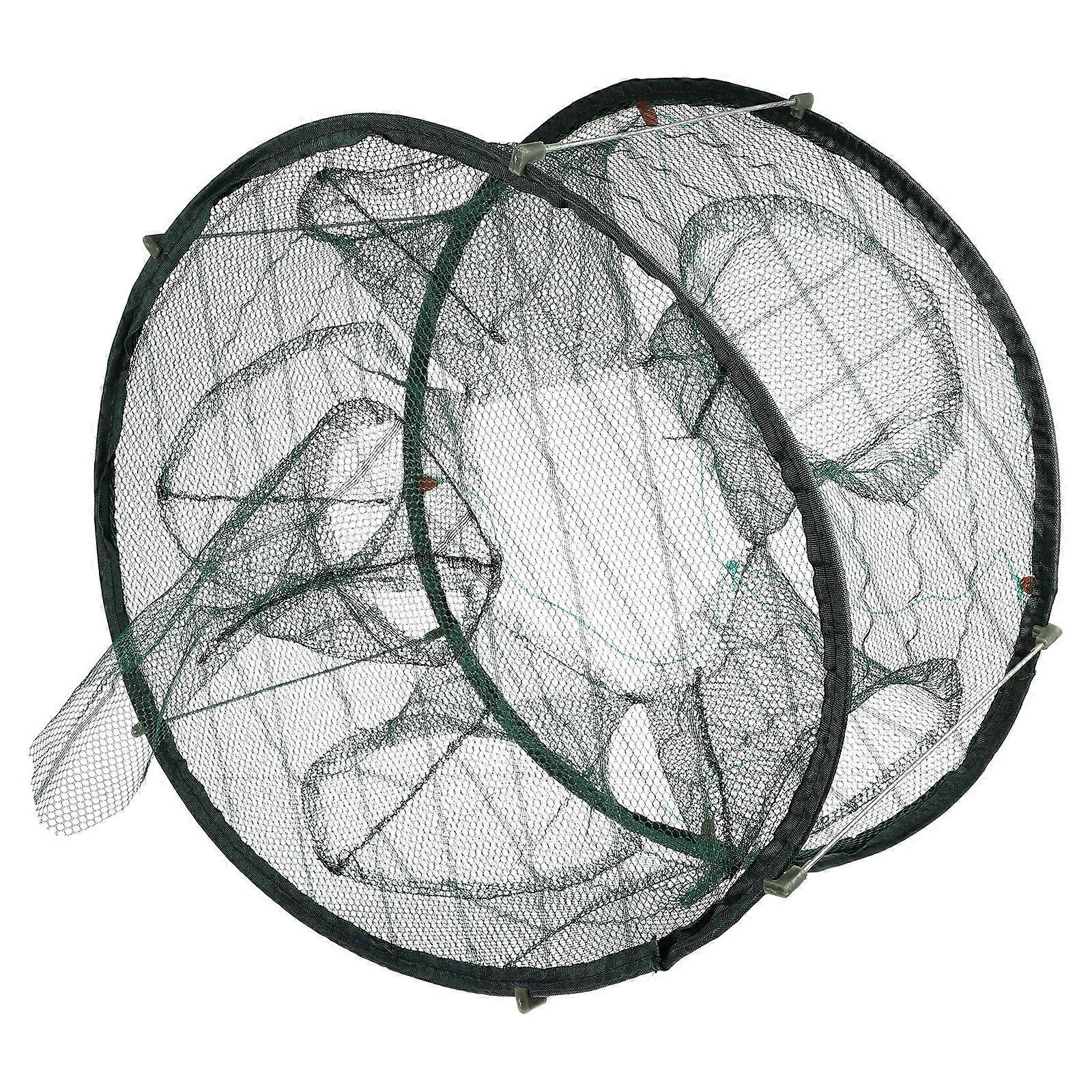 Fishing Trap Net Folding Bait Trap Multi-Function Crawfish Net Durable