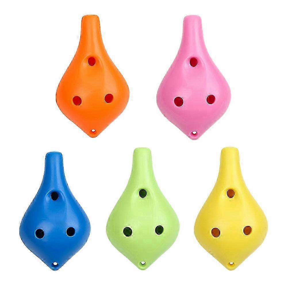 5 Pcs Creative and Beginner Friendly ABS Ocarina Flutes for Students