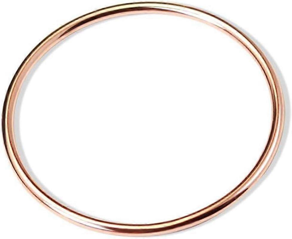 Stainless Steel Classical Simple Plain Polished Round Circle Bangle Bracelet