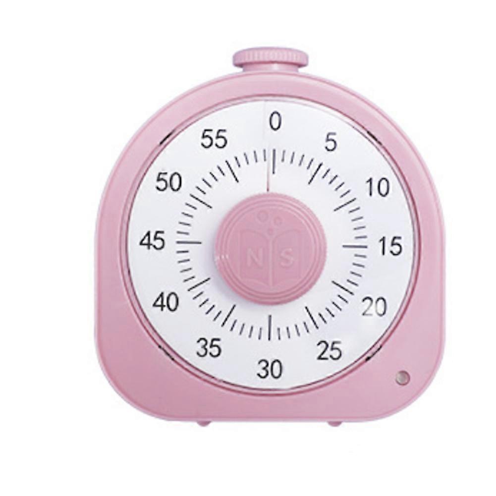 Visual Timer Mechanical Kitchen Timer 60-Minutes Alarm Cooking Timer Pink