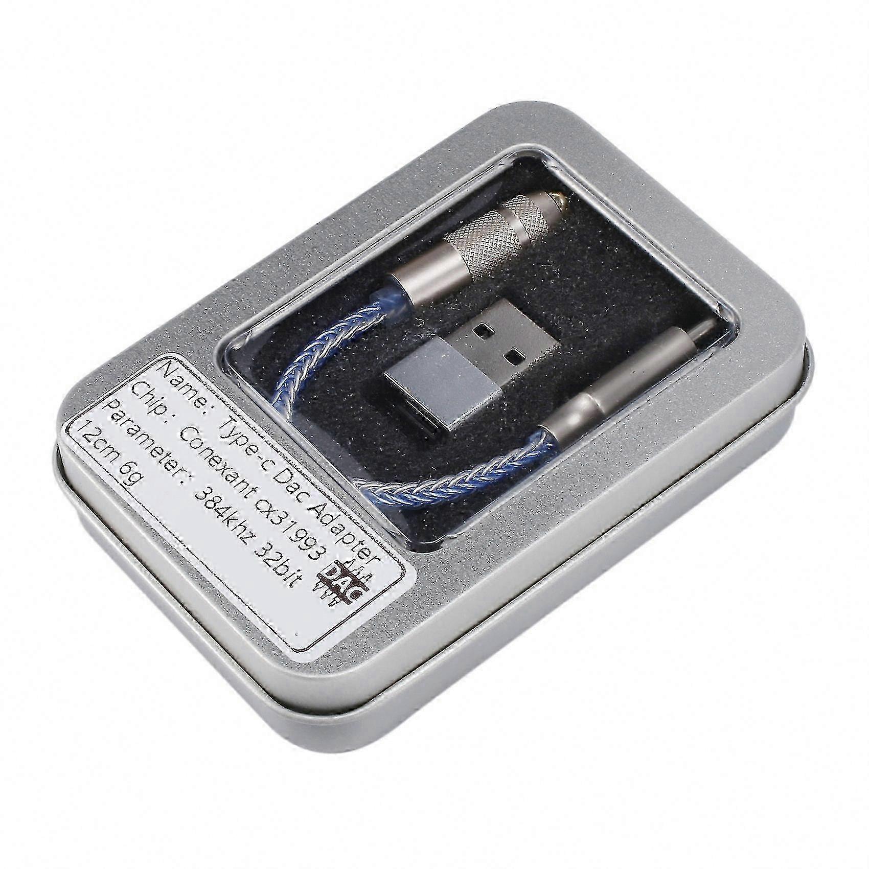 USB Type C to 3.5mm o Decoding Cable with DAC Headphone Amp for Android Devices