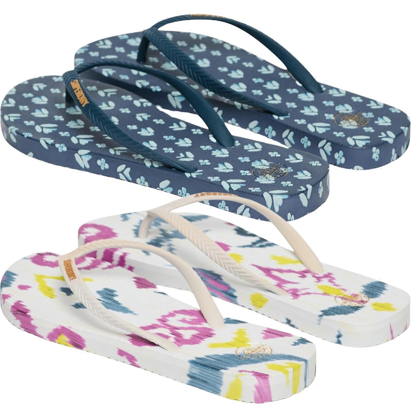 Superdry Womens Printed All Over Flip Flops