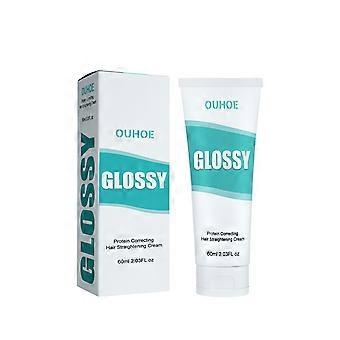 Ouhoe Protein Straightening Cream - Herstelt beschadigd en droog haar, maakt het glad zonder te trekken, verzachtende haarstylingcrème
