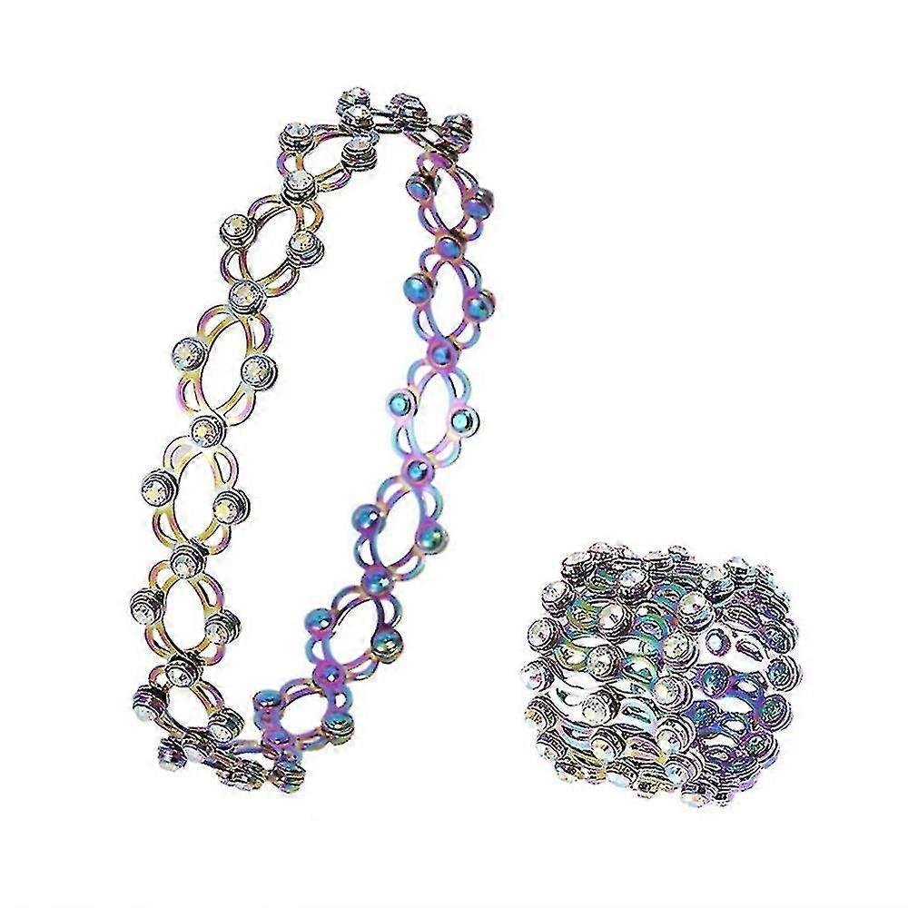 2-in-1 Folding Retractable Ring Bracelet Telescopic Changeable Bracelets