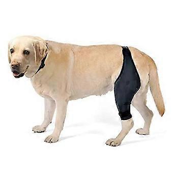 Dog Rear Leg Sleeve for Wound Recovery Lick Bite Prevention, Adjustable Breathable Medium Size, Fits Dogs for Post Surgery Hind Limb Healing