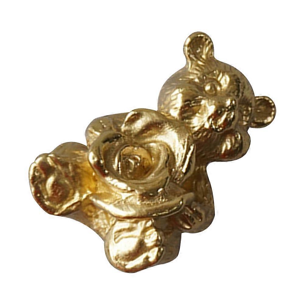 Copper Drawer Handle Bear Pull Knob for Decor Creative Durable Set