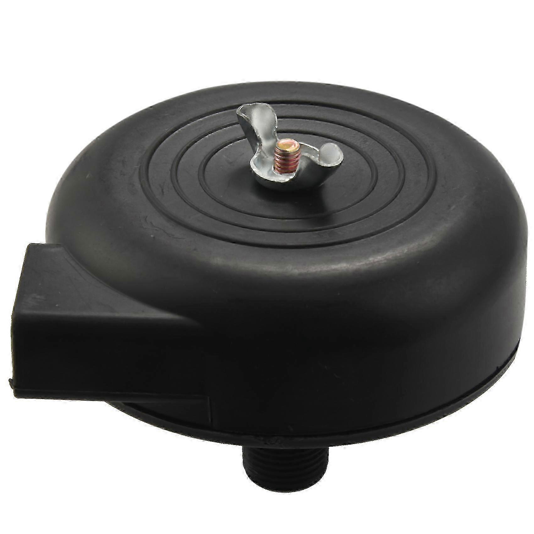 Pt 1/2, mannlig, svart plastkompressorfilter