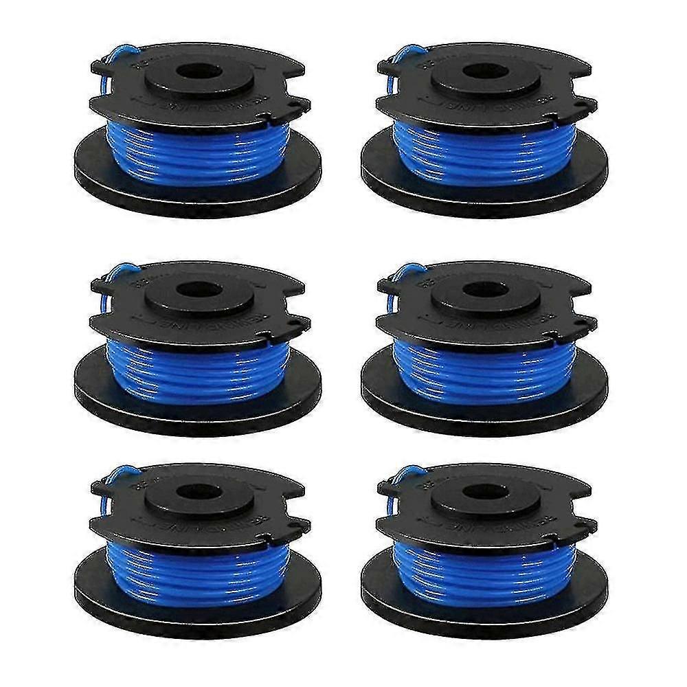 6 Pack Replacement Spools For Ryobi One+ Ac14rl3a Cordless Trimmers