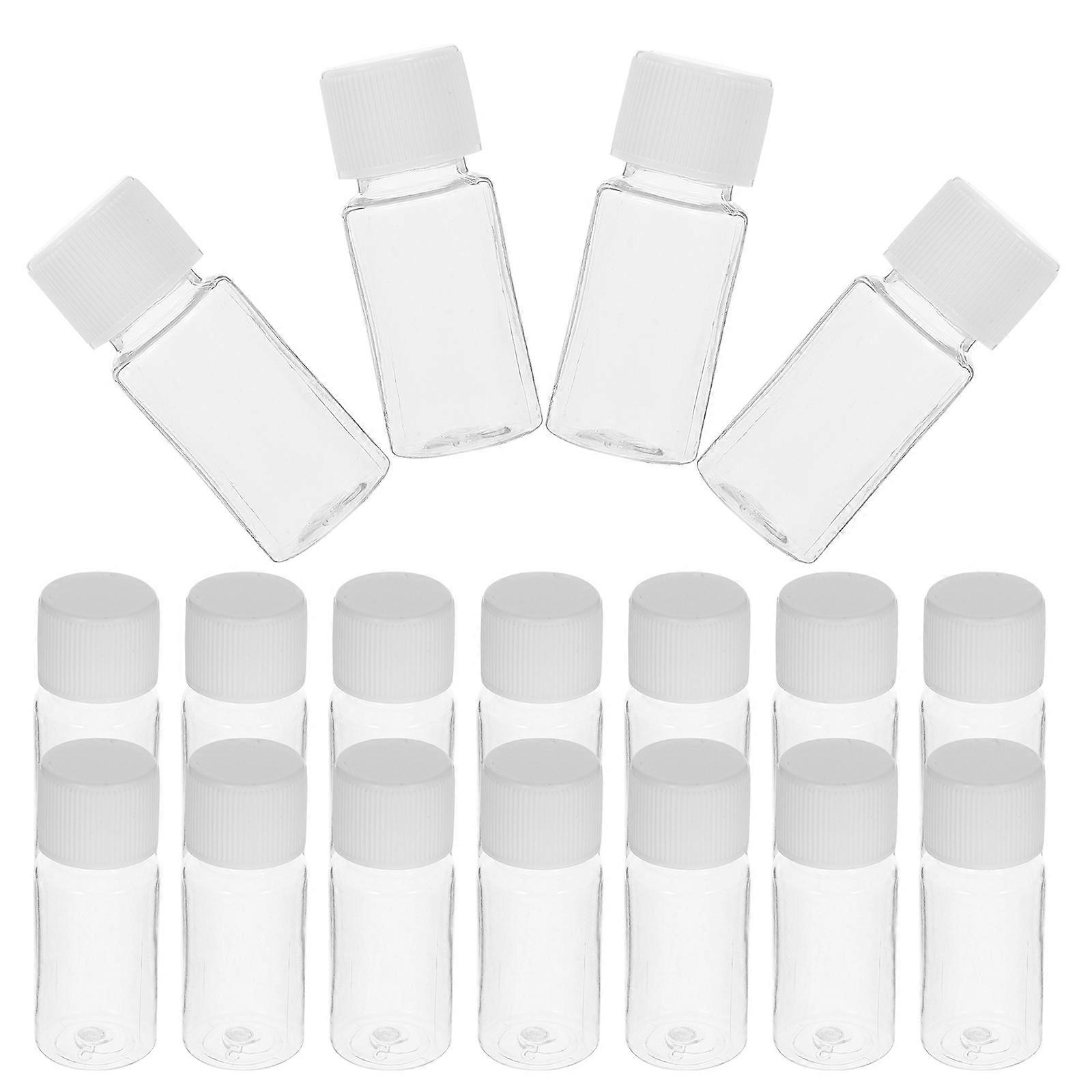 25pcs 10ml Sample Bottles Refillable Plastic Transparent Lotion Bottle Shower Gel Container