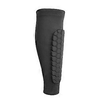 Parastinchi, calze antiurto con supporto a nido d'ape, protezioni per stinchi da sci, attrezzatura da calcio, manicotti sportivi per leggings da calcio