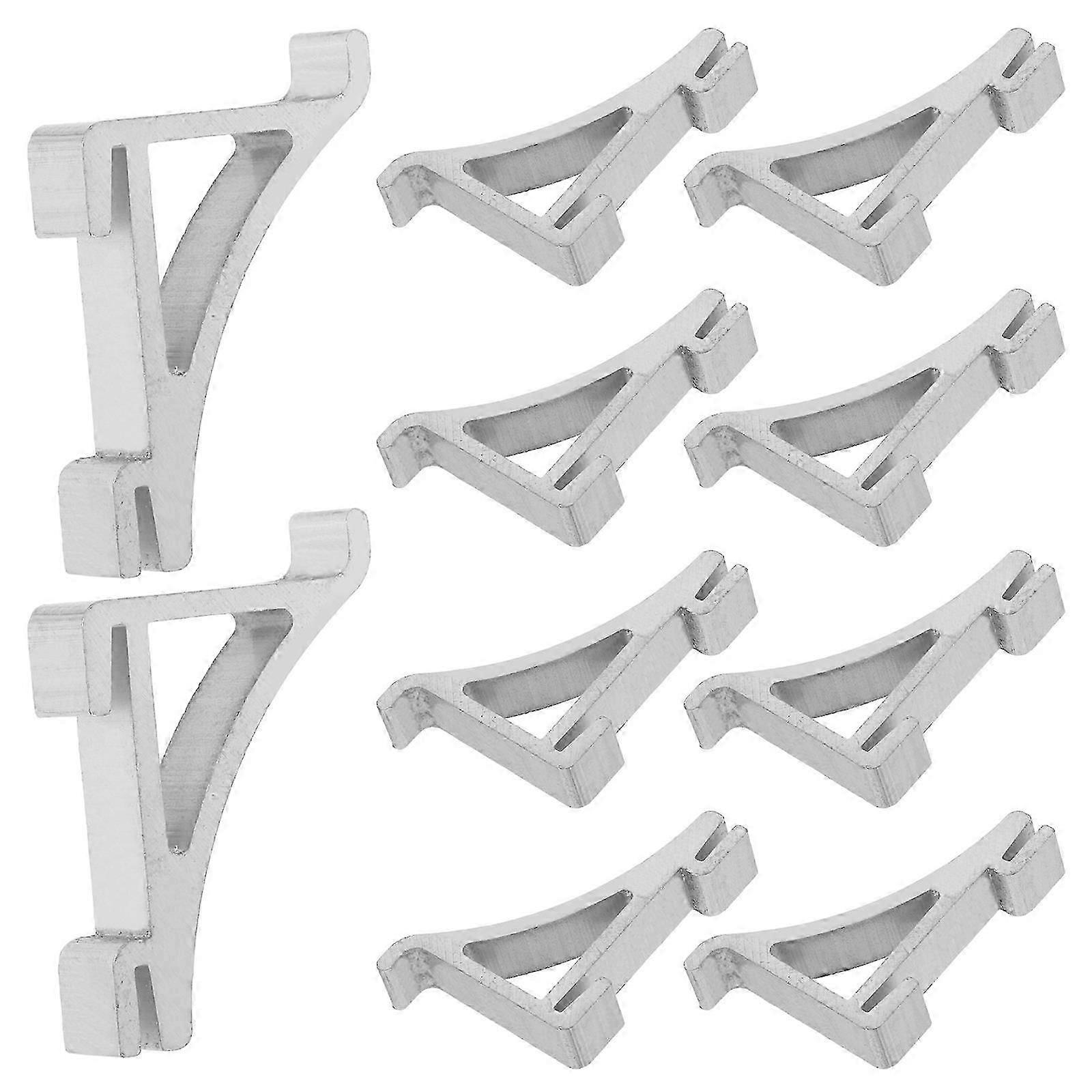 Support Buckles Aluminium Shelf Clips for Freezer Function 10Pcs
