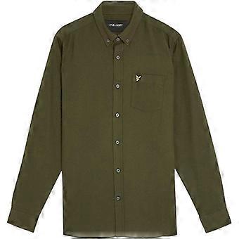 Lyle & Scott Mens Flannel Long-Sleeved Button-Down Shirt