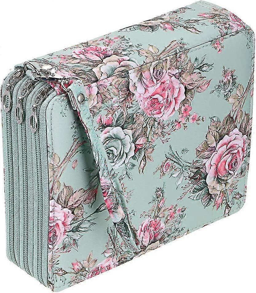 Multifunction 120 Slots Pen Pencil Case Holder, Rose