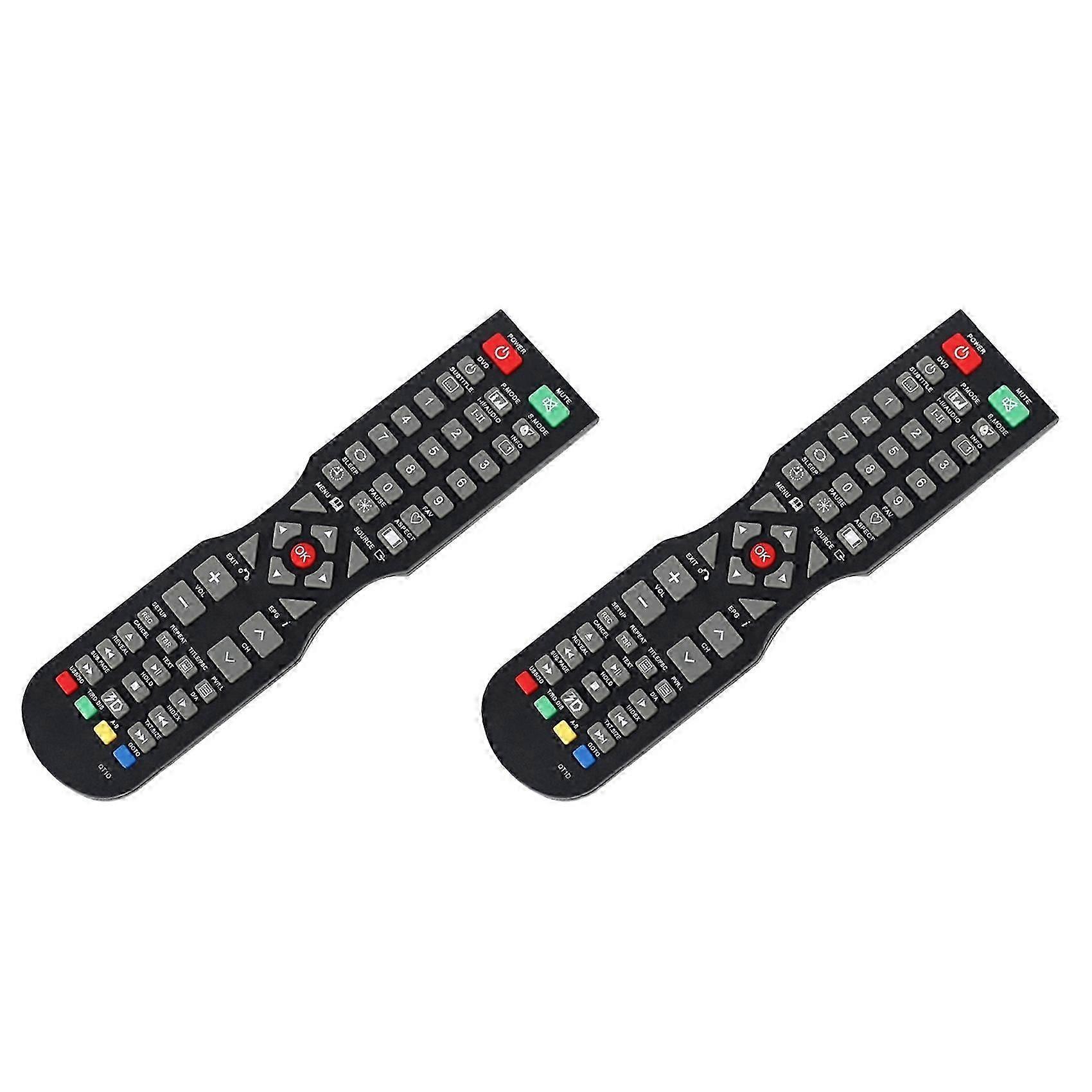 2X Remote Control compatible with SONIQ QT1D TV Remote Control