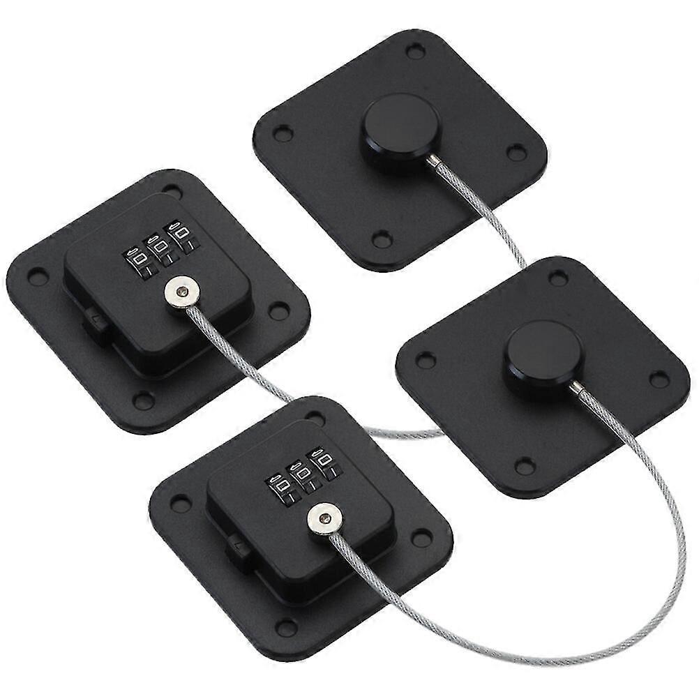 2pcs Refrigerator Locks Refrigerator Door Locks Fridge Locks Freezer Combination Locks-friu