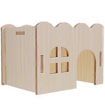 Guinea Pig Toy Wooden Hamster Habitat for Small Pets Indoor Enclosure