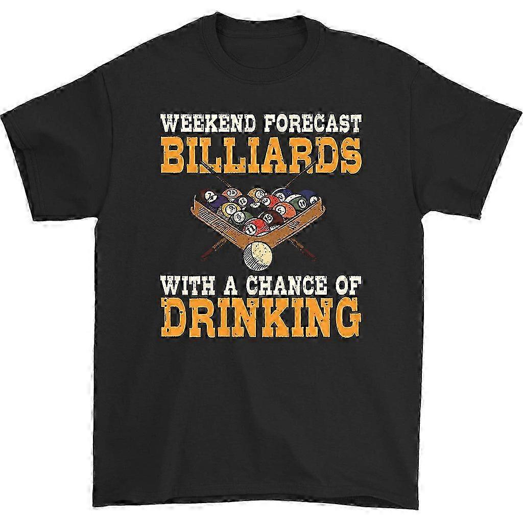 Wochenendvorhersage Billard-T-Shirt YTQ