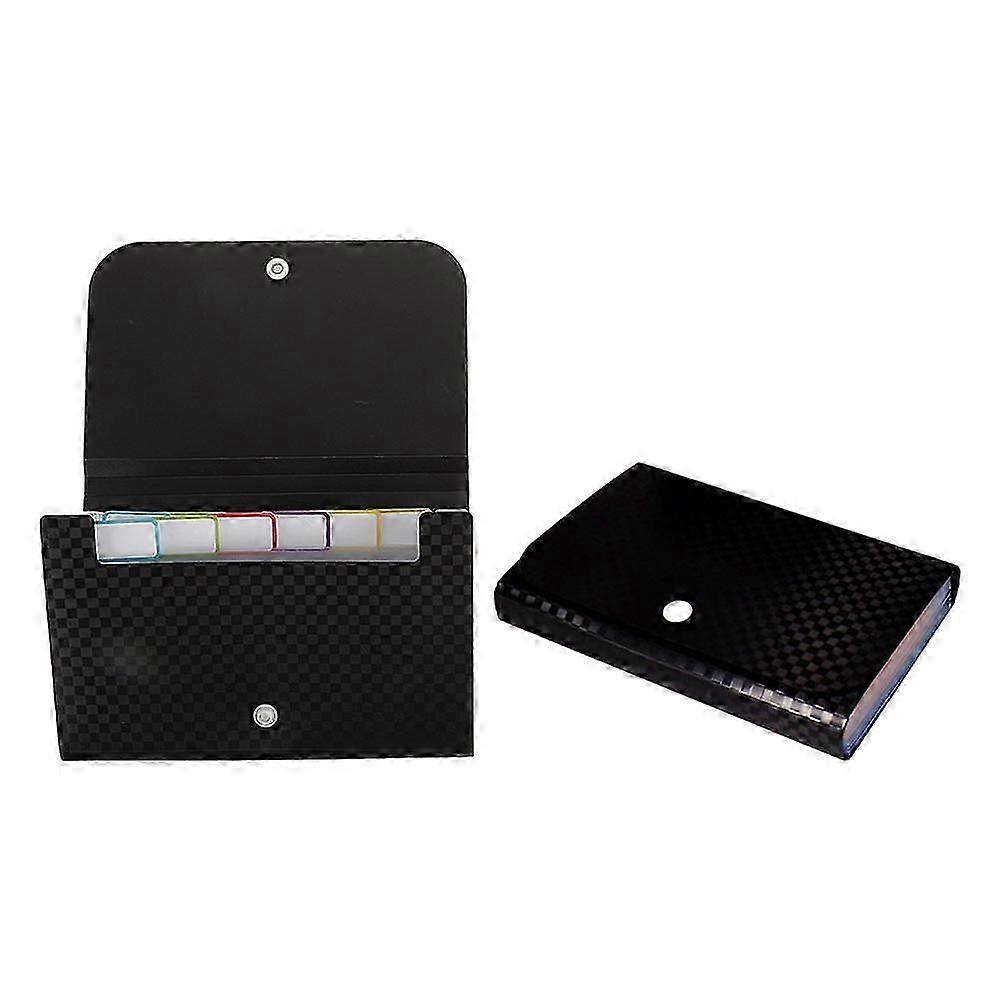 2pcs Multi-layer Document Folders Small Folder Bags Receipt Holders for Outdoor