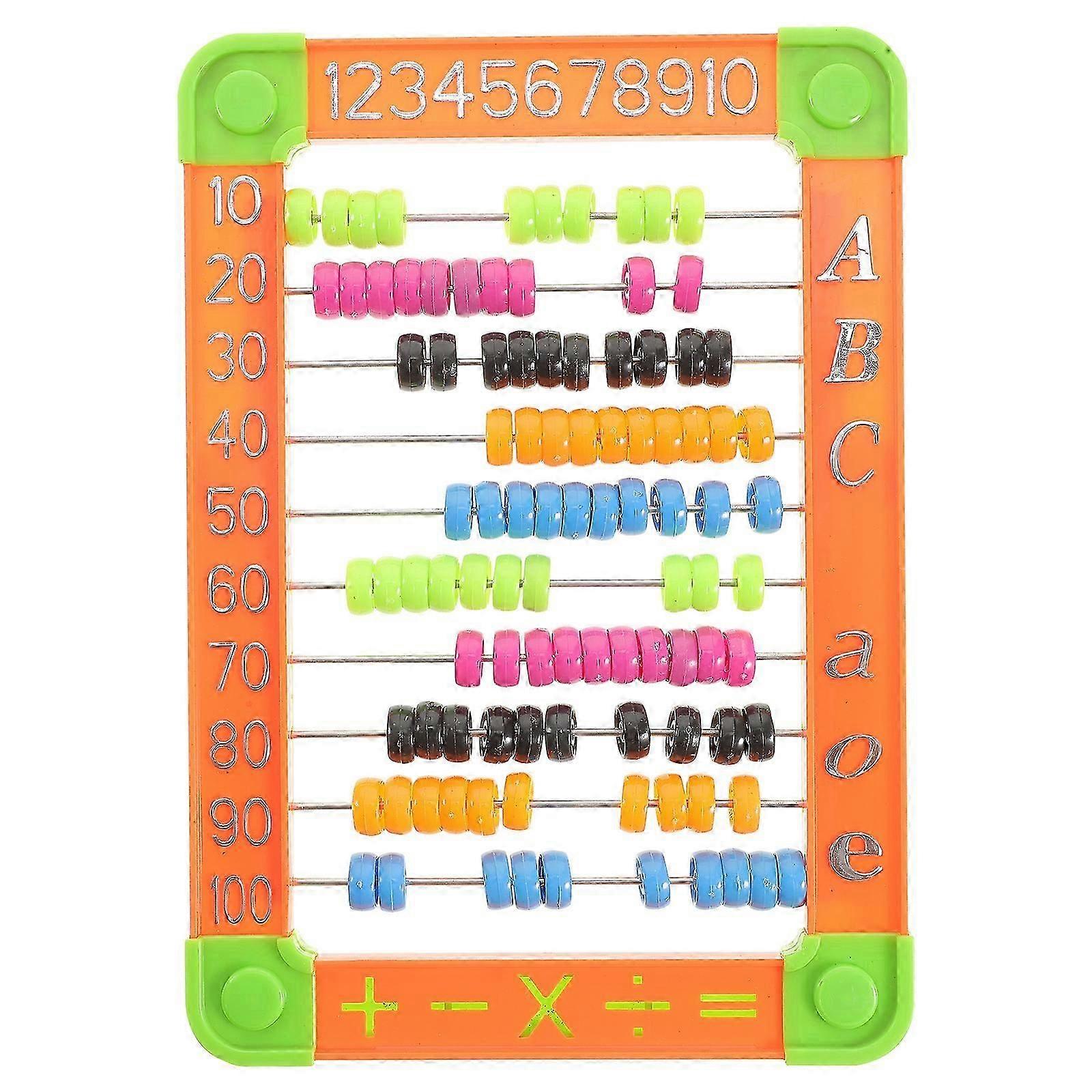 1pc Kid Abacus Arithmetic Abacus Math Educational Counting Toy (Random Color)