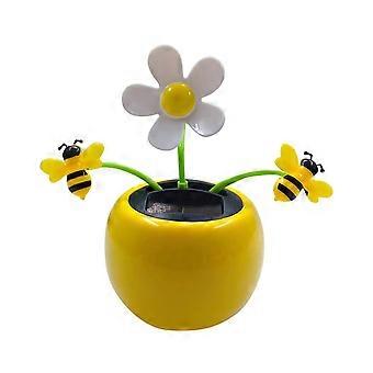 Solar Dancing Flower Pot with LightActivated Motion for Car Dashboard, Office or Home Decor