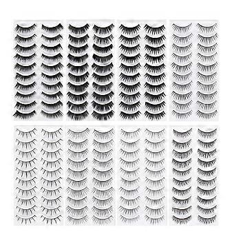 Natural Eyelashes Fake Eyelash for Makeup Use 80Pairs