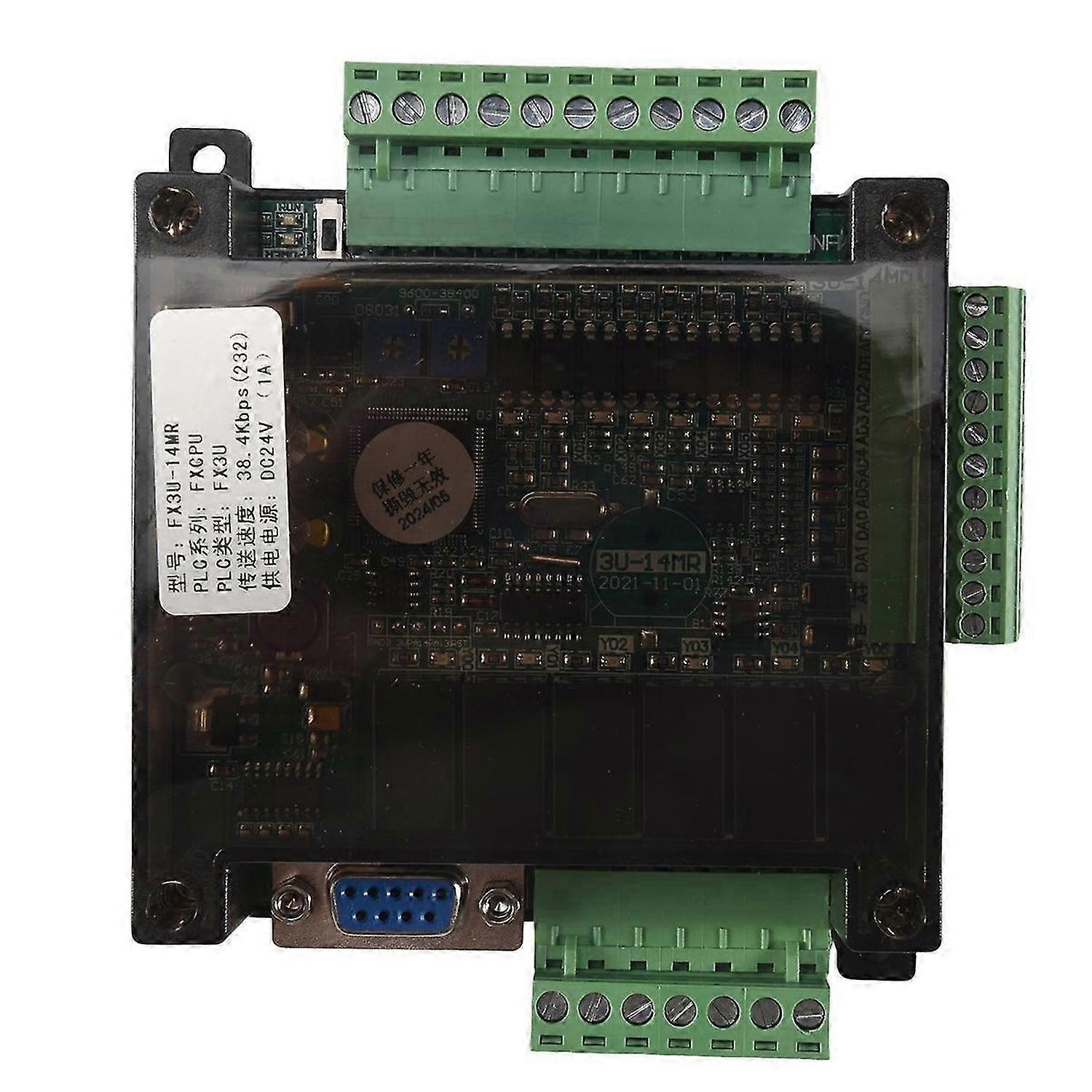 FX3U-14MR PLC Industrial Control Board 8 Input 6 Output Programmable