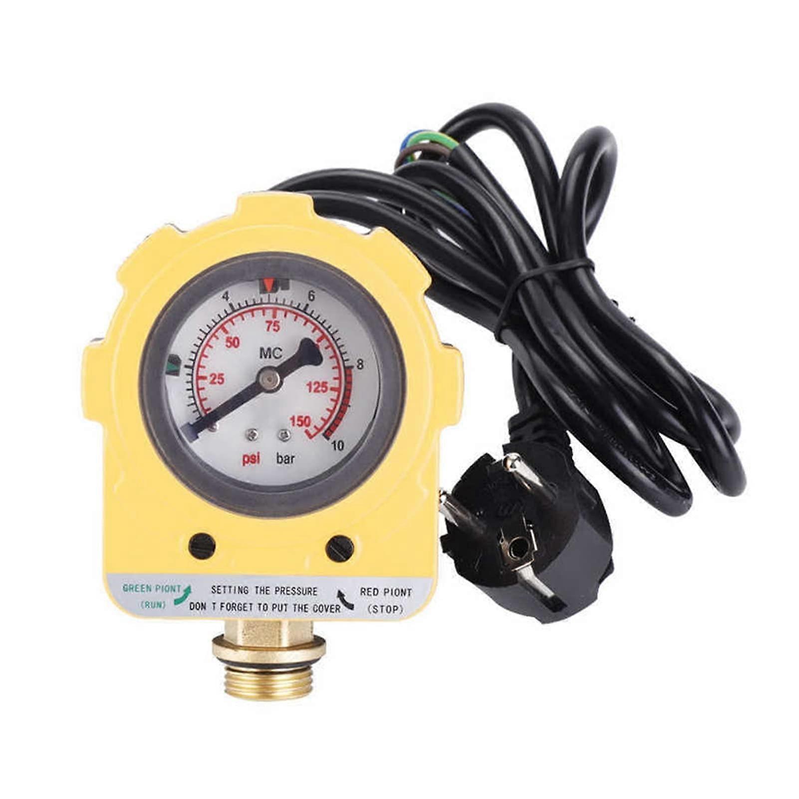 Water Pump Pressure Switch 220V Adjustable 10 Bar Automatic Electronic Controller with Reflux Valve Protection
