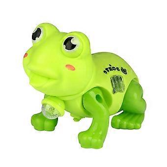 Electric Bouncing Frog Toy with Music Light Projection