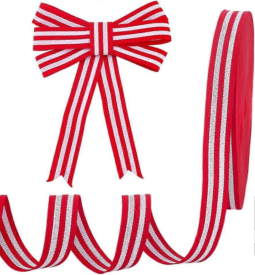 Polyester Ribbon Garment Accessory Red 25x0.5mm