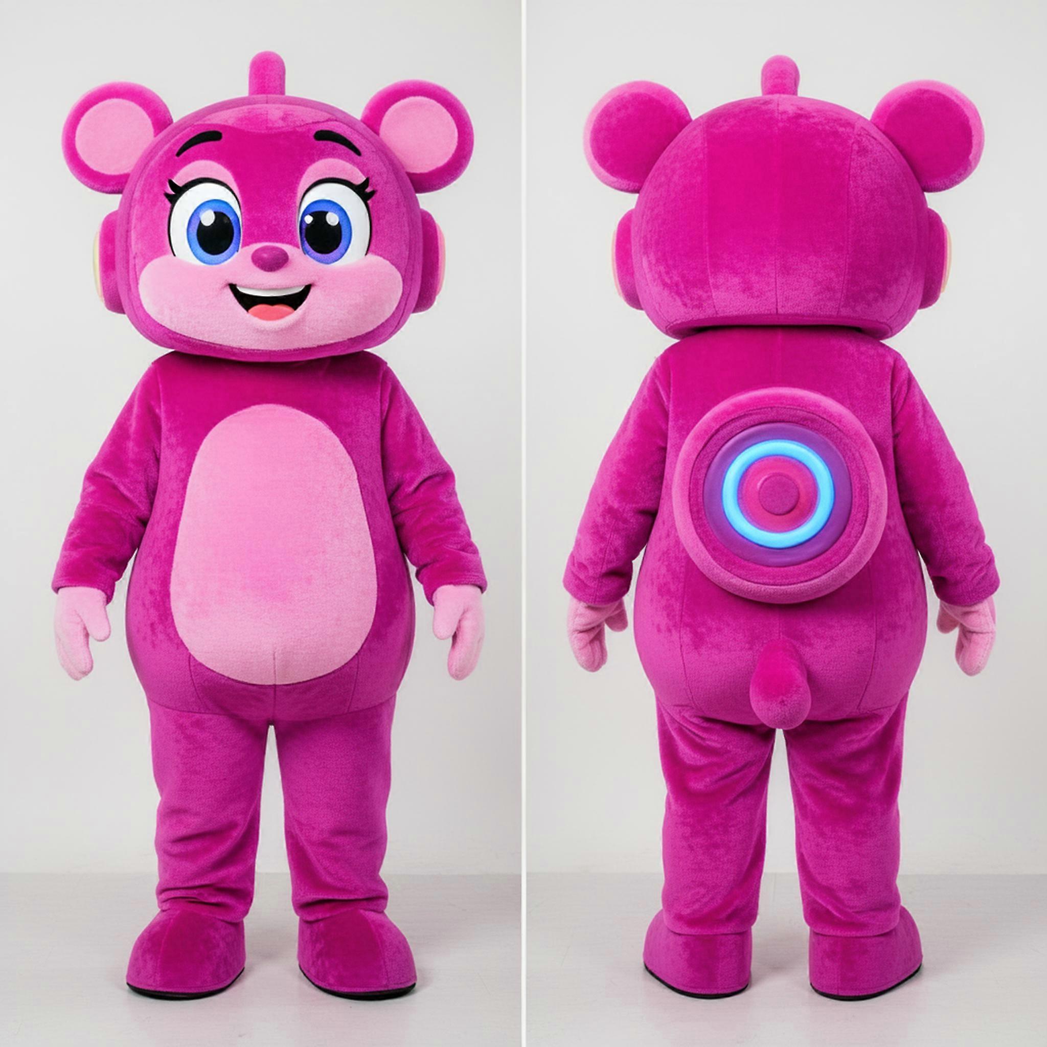 MASTICOT Magenta Rounded Gyro Mascot