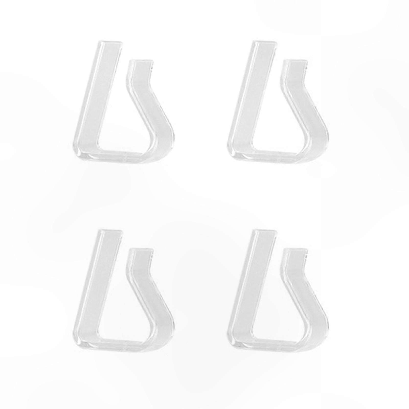 Clear Plastic Table Cover Clamps 4 Pc