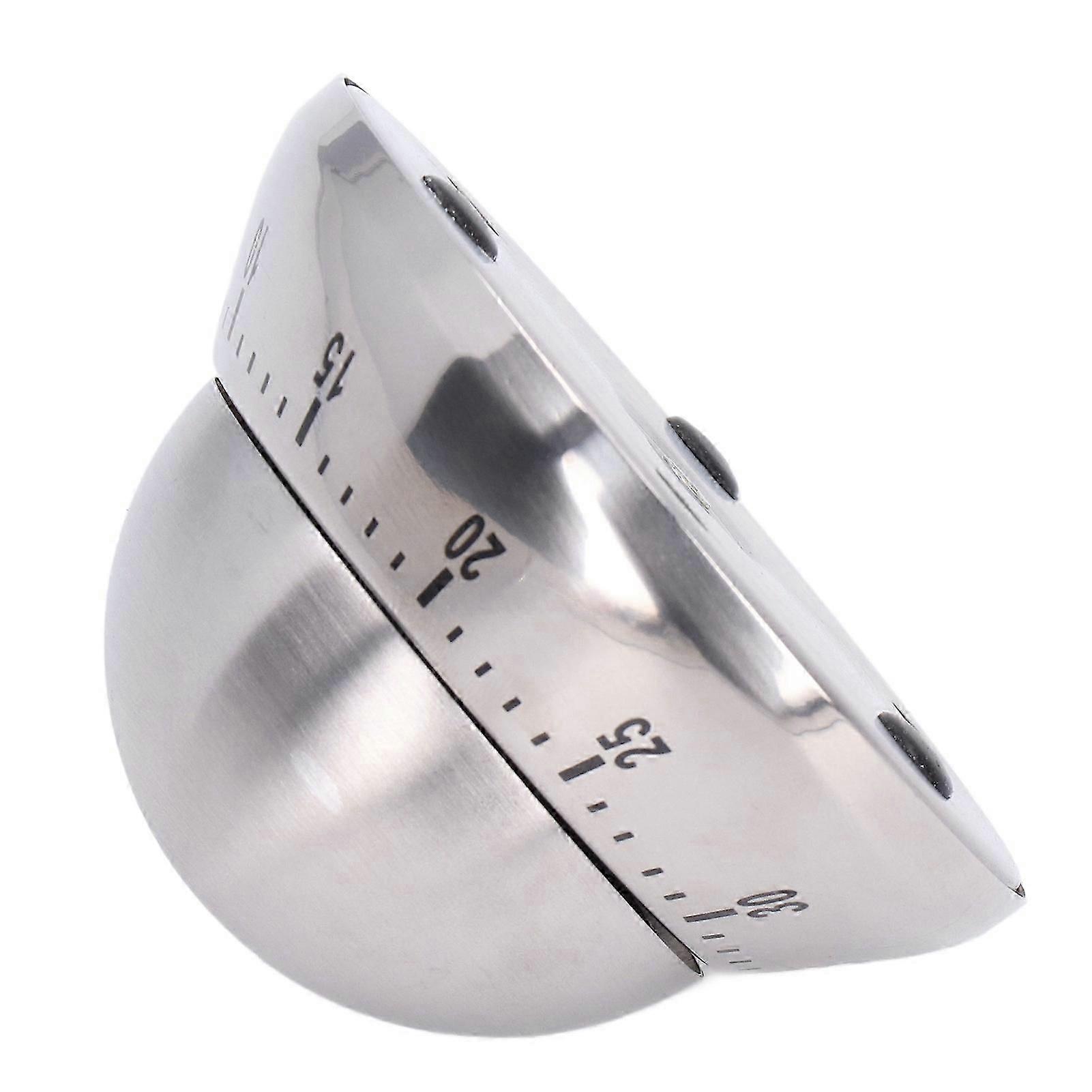 Mechanical Stainless Steel Kitchen Timer 60 Min Waterproof Durable