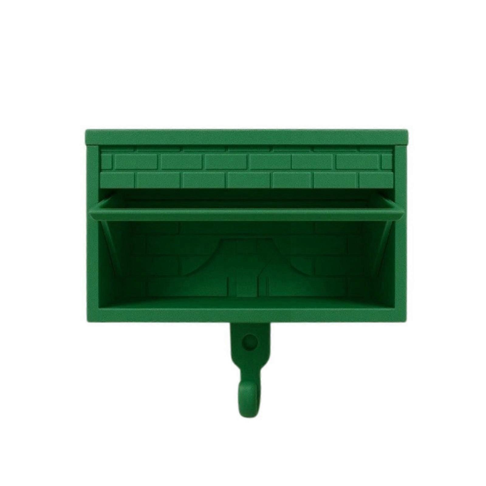 Wall Mounted Plastic Key Box Garage Theme Brick Pattern Storage Case Practical Key Management System for Home Entry