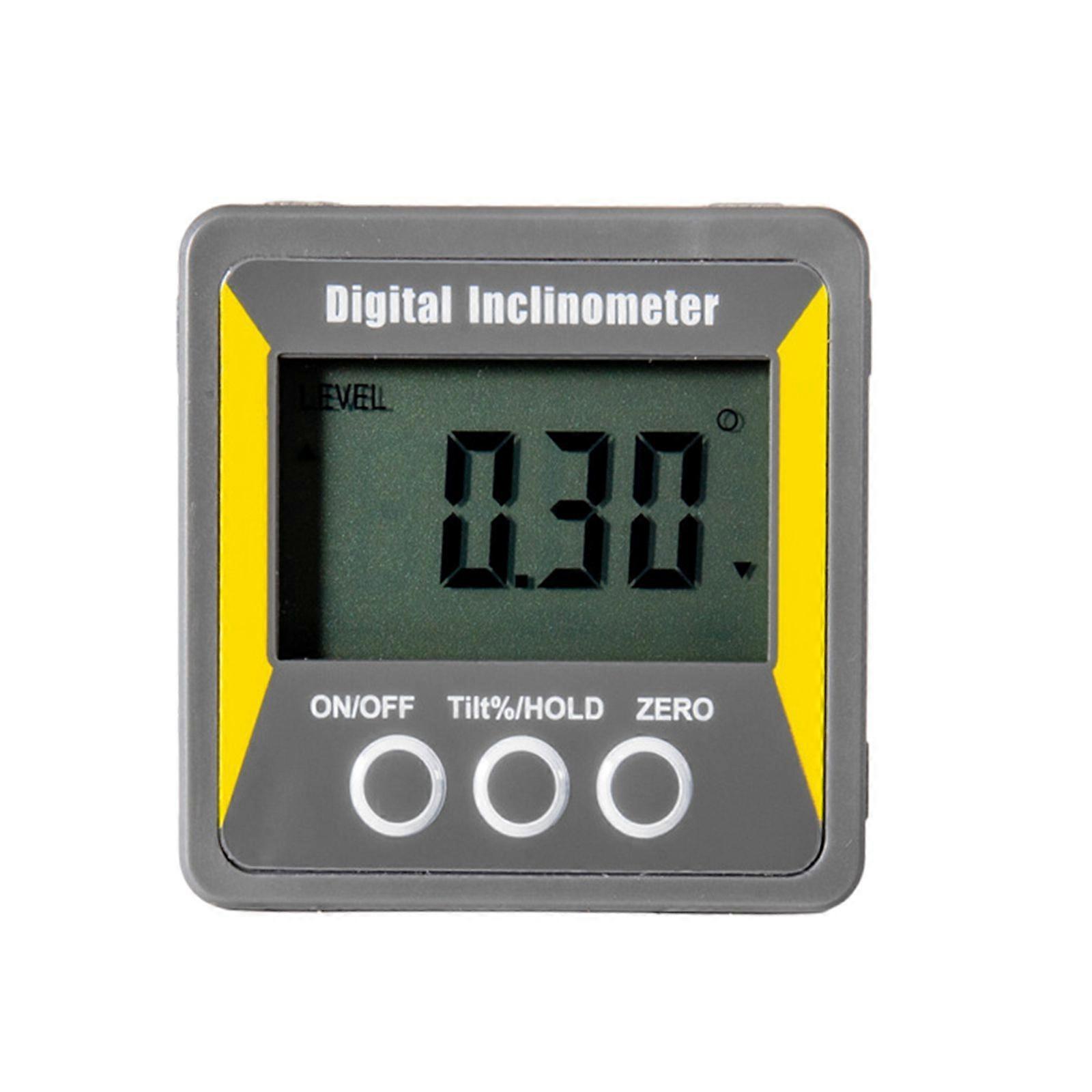 LCD Digital Protractor Box Magnetic Level Gauge Inclinometer Angle Finder Meter