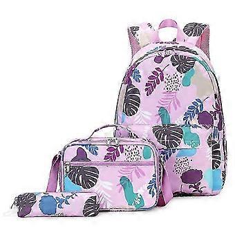 KINZON Kaxidy Rugzak Set 3 In 1 Schooltas Met Lunchbox Etui Reistas