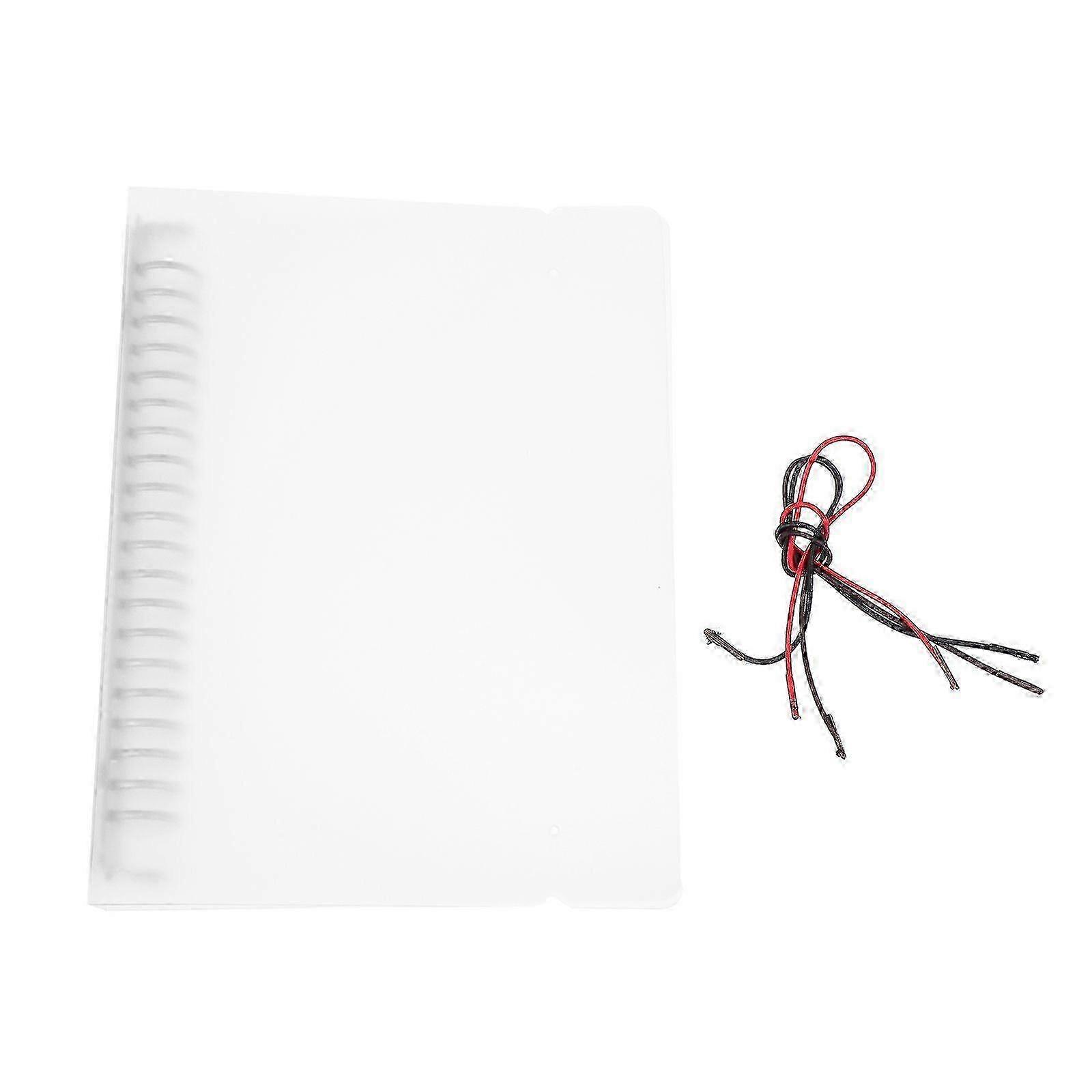 Refillable Loose Leaf Binder Cover Translucent Notebook Shell Planner Cover