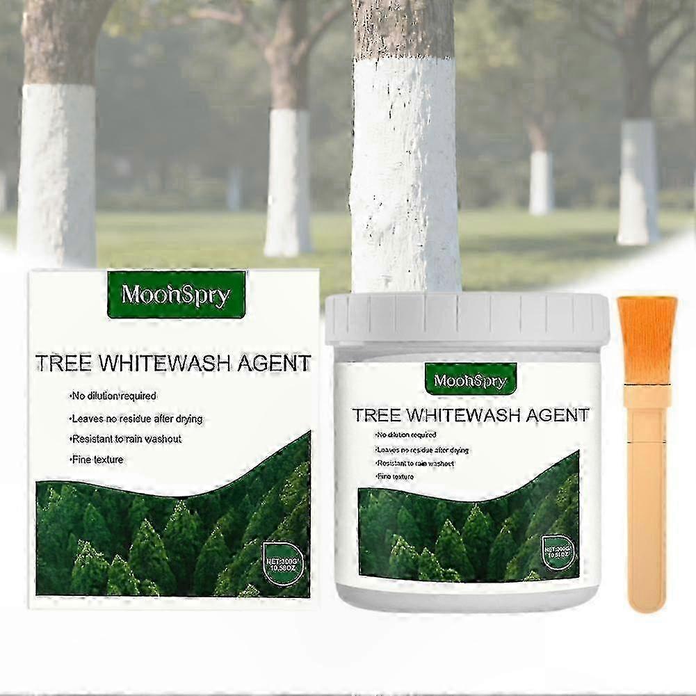 Prevents Tree Trunk Cracking & Freeze Damage, 300g Tree Whitewash Agent