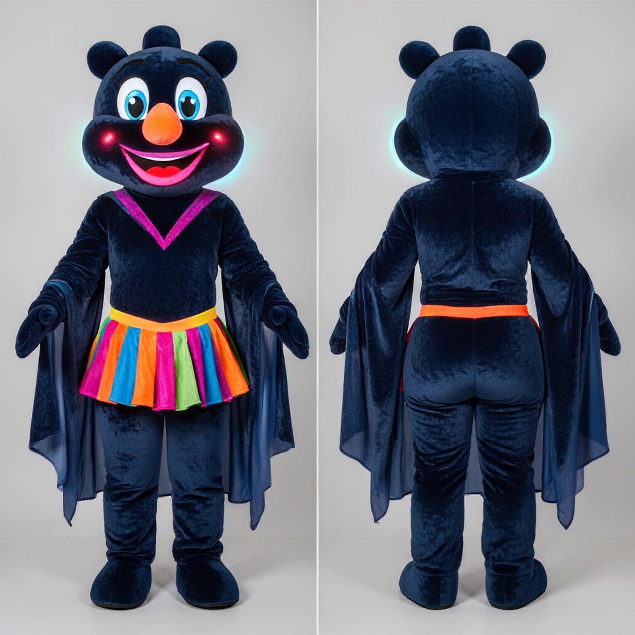 MASTICOT Navy Blue Flexible Contortionist Mascot