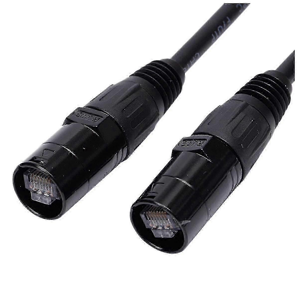 CAT6 Ethercon Cable EtherCON-Compatible RJ45 Connector for Studio Setups, Touring, Stage Production-B7