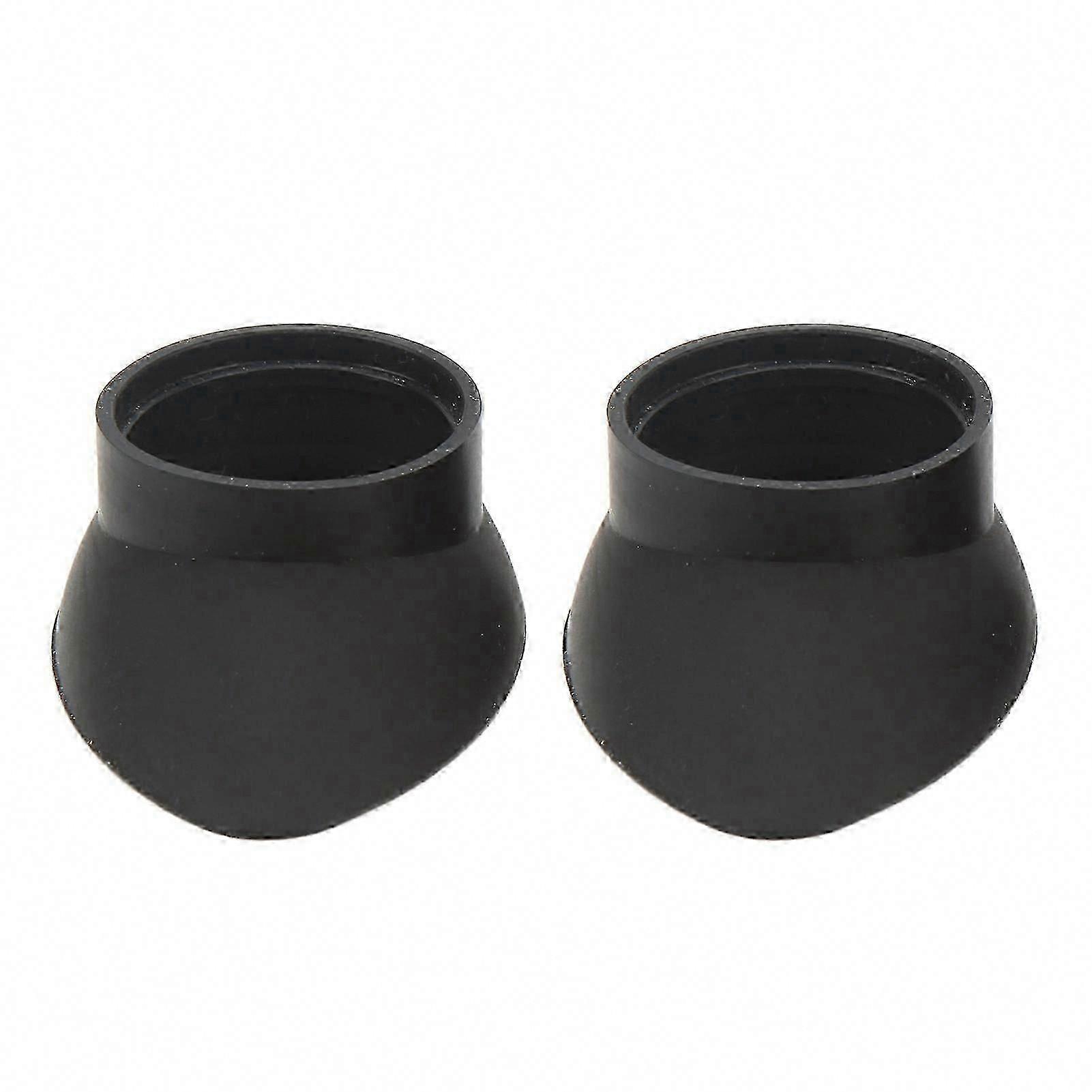Two foldable rubber eyecups, 27 mm inner diameter, suitable for microscope eyepiece telescopes.