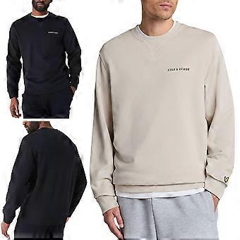 Lyle & Scott ML2004VI Mens Sweatshirt Loopback Cotton Crew neck Mens Jumper New