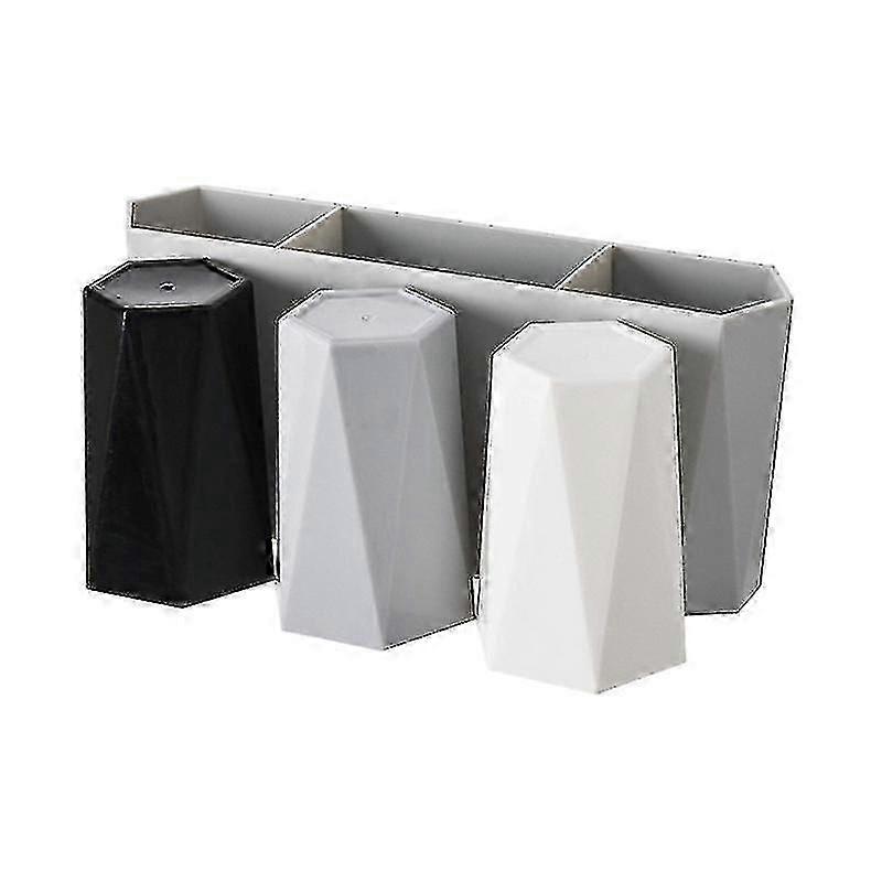 Organize Bath Essentials with 1set Toothbrush Toothpaste Rack