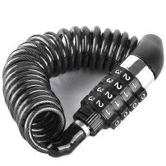 Bicycle Wire Chain Lock Anti-theft Password Lock Compatible with Mountain Bike Motorcycle Luggage