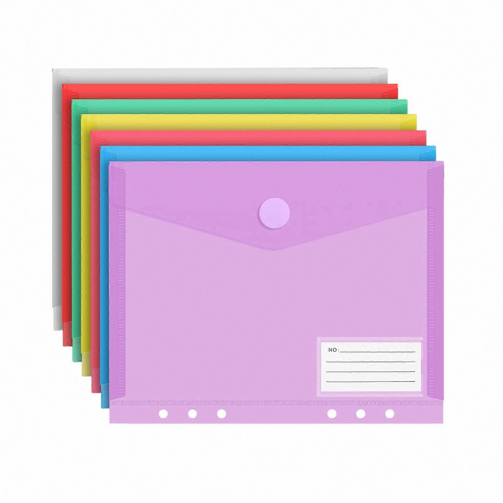 Waterproof Poly Envelope Folder with Hook and Loop Closure for A4/A5/A6 Documents