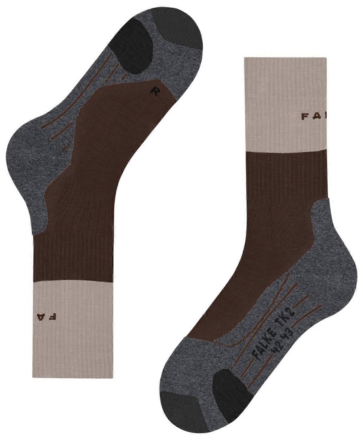 Falke TK2 Explore Trekking Socks - Chestnut Brown